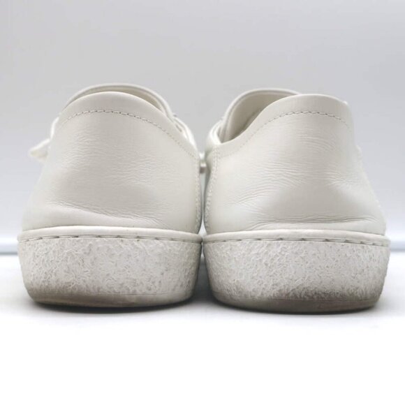 Gucci Ace Bee-Embroidered Fold Down Sneakers White Leather Size 35.5 - Picture 13 of 16